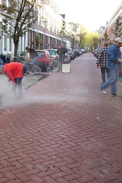 foto van activiteiten in de Volmarijnstraat